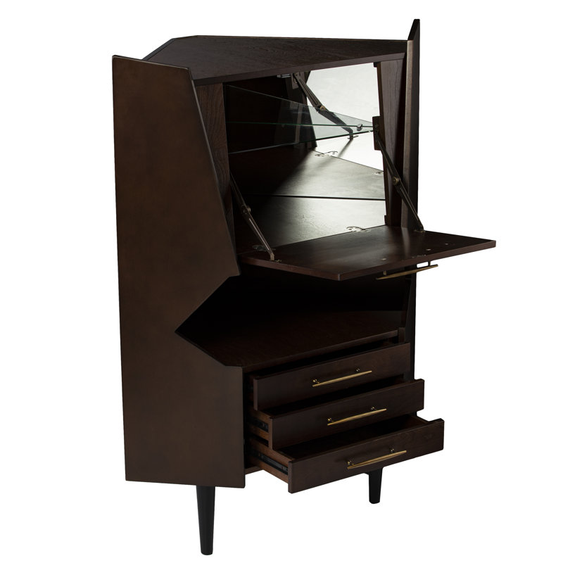 Wayfair hester corner bar cabinet discount